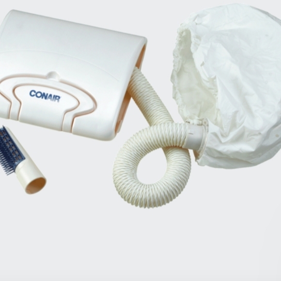 NWT Conair Bonnet Hair Dryer, Soft Portable Bonnet Style with detachable brush - Picture 4 of 6